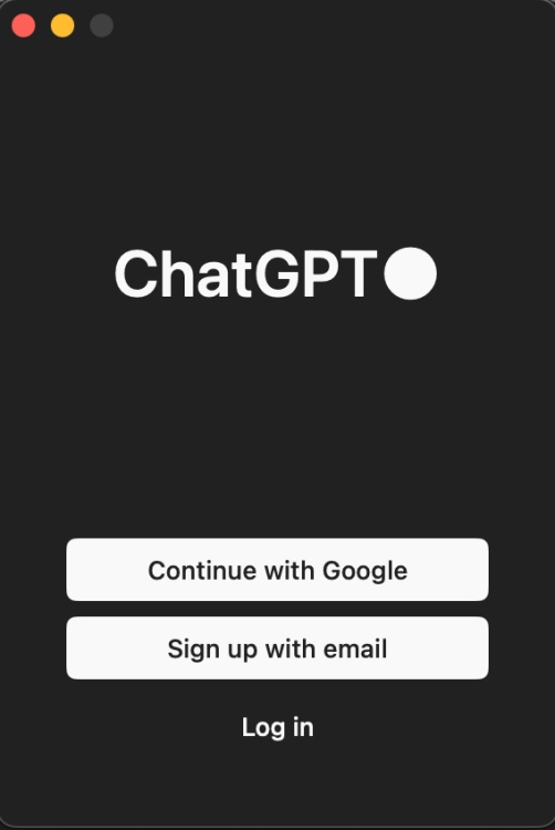 How to Get and Use ChatGPT macOS App 5 Sign in ChatGPT Mac App